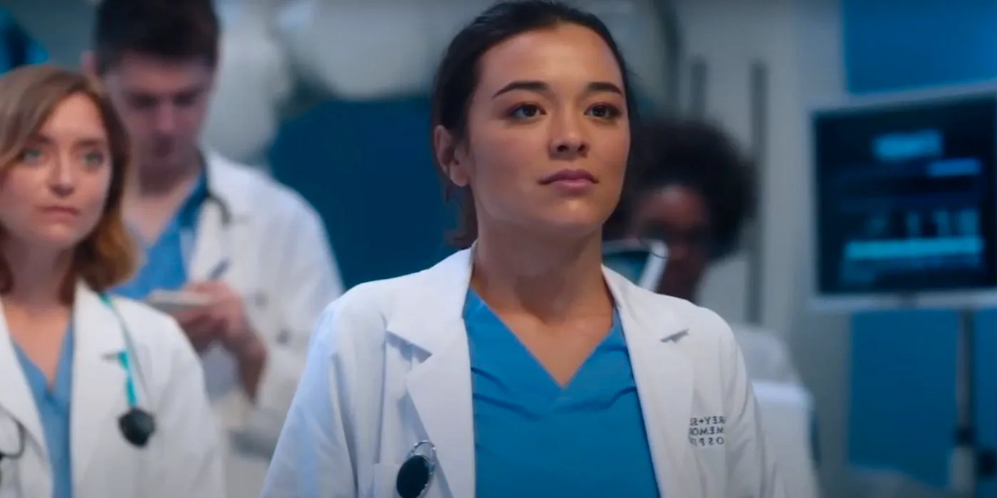 Midori Francis as Mika Yasuda in Grey's Anatomy season 19 Image