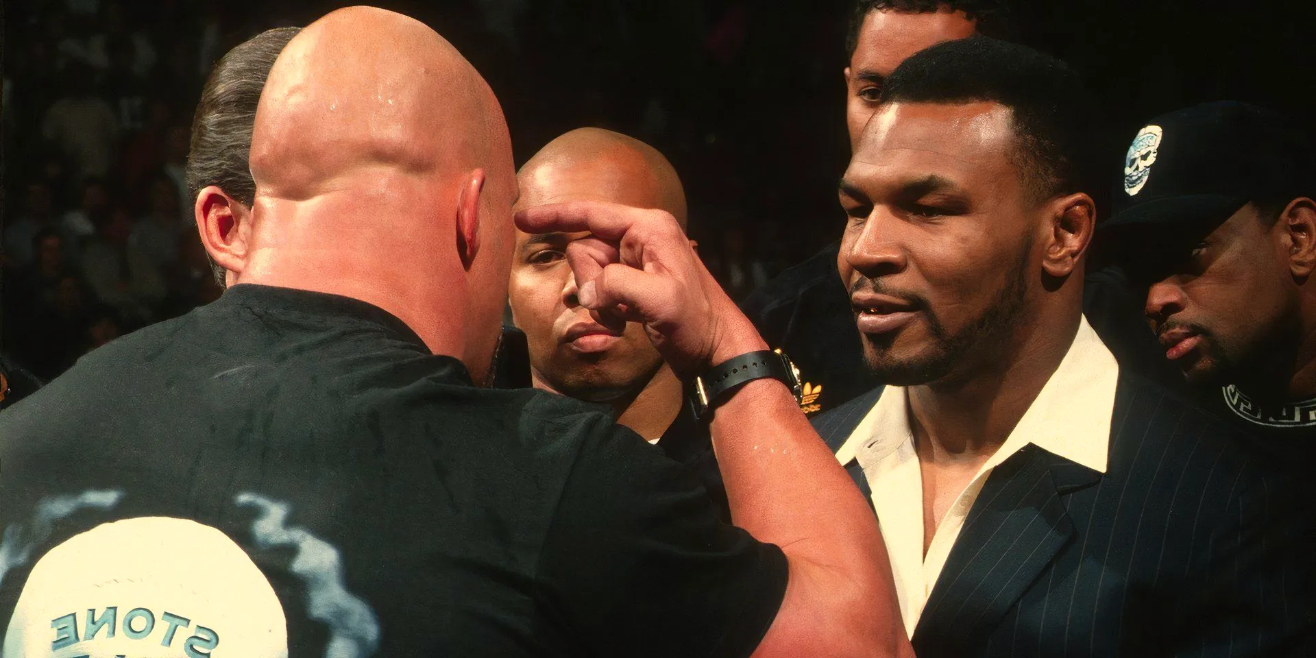 Mike Tyson and Steve Austin fight on Raw Image