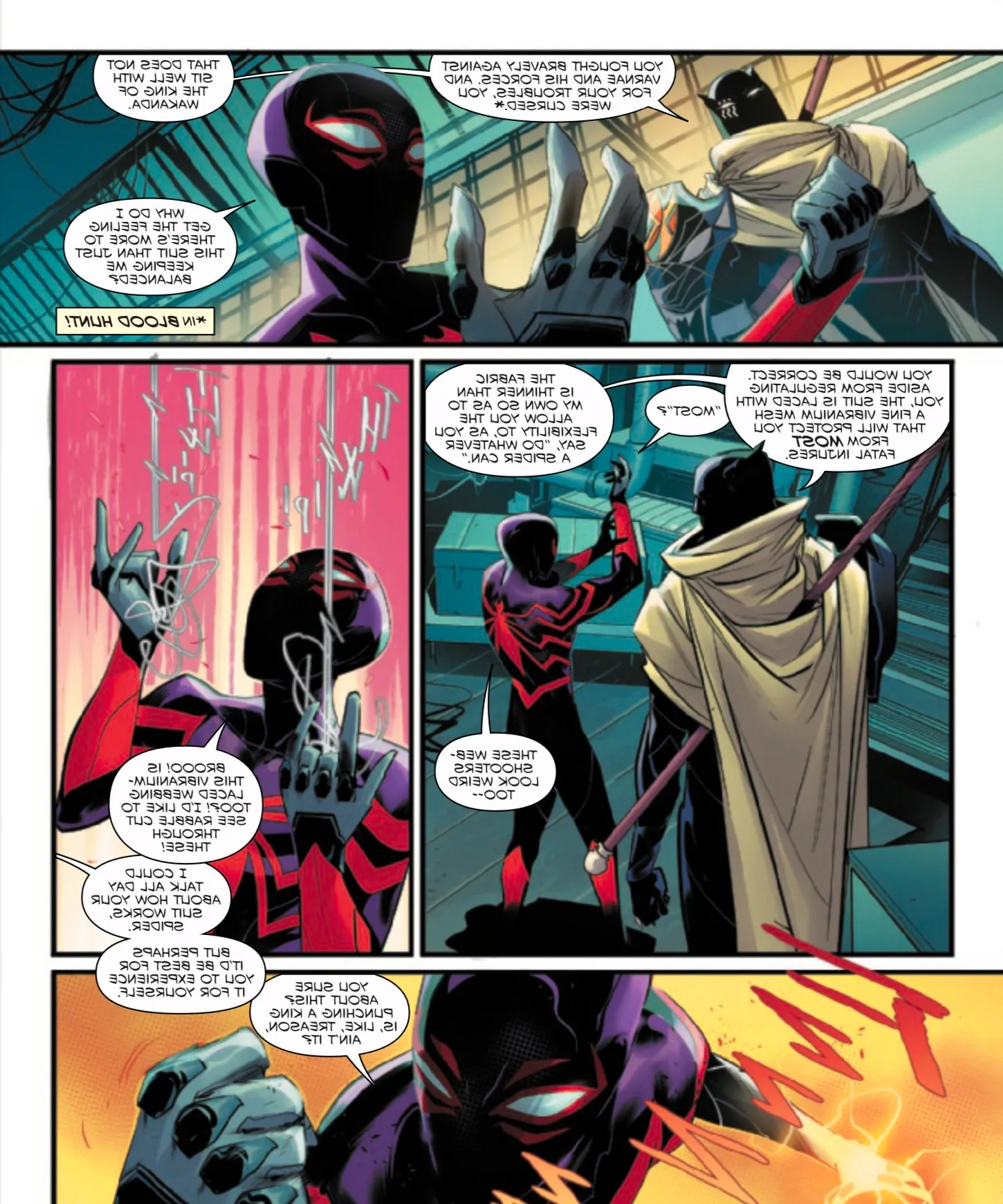 Miles Morales: Spider-Man #25 by Ziglar and Vicentini - Miles’ vibranium web-shooters explained by Black Panther Image