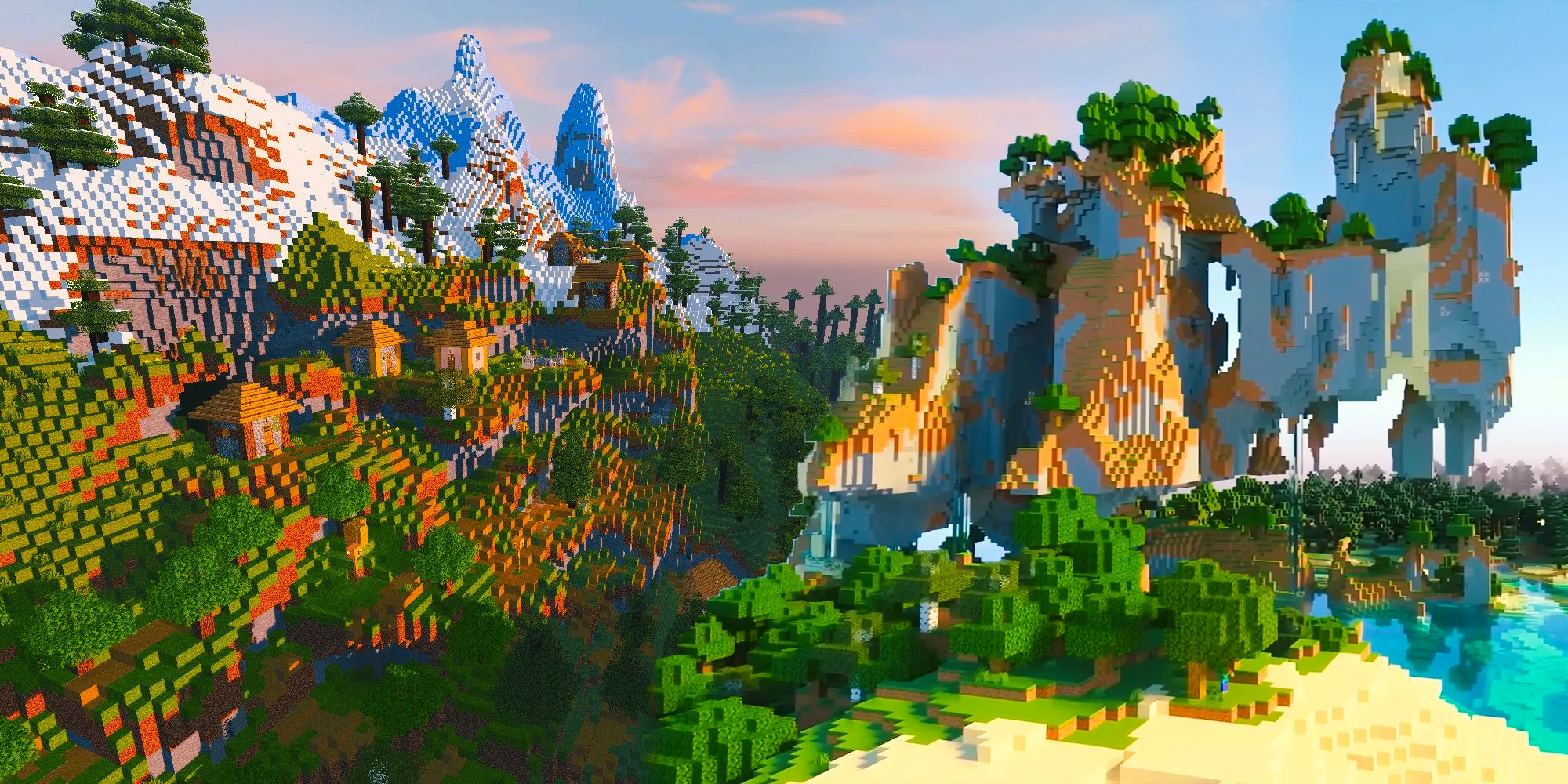 Minecraft Worlds Generated from Seeds that Might be Best for Survival Mode Image