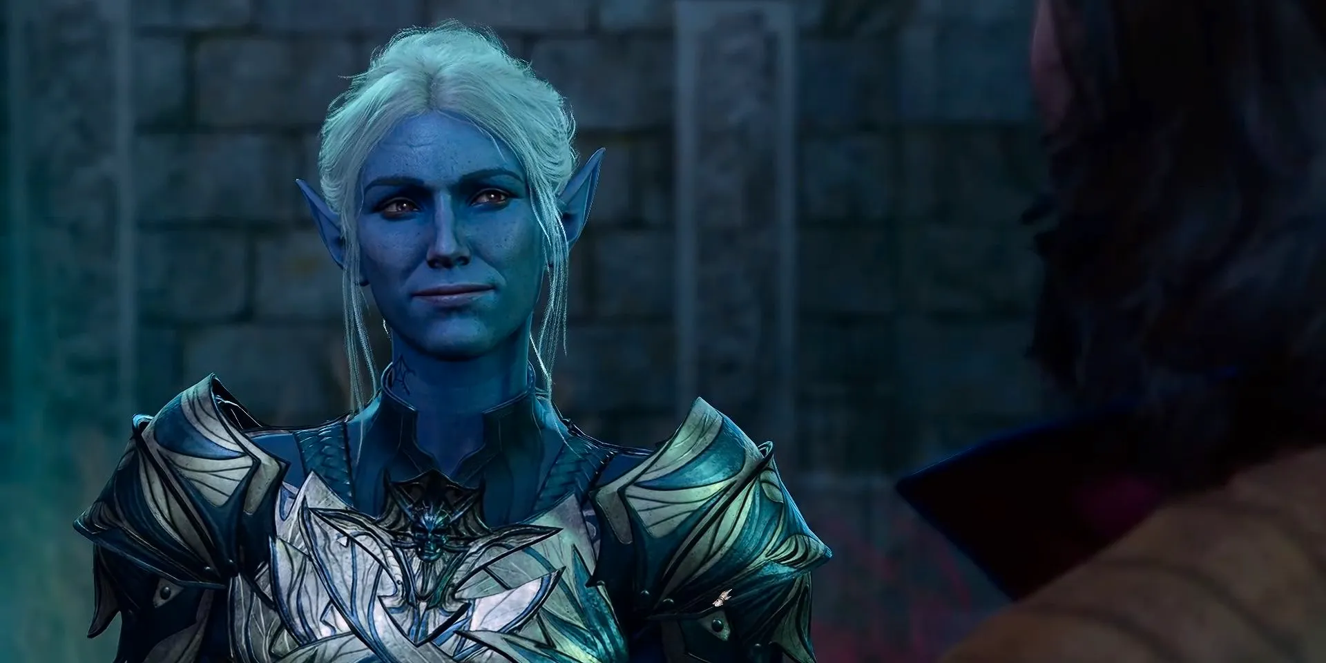 Minthara smiles at Gale in Baldur's Gate 3 Image