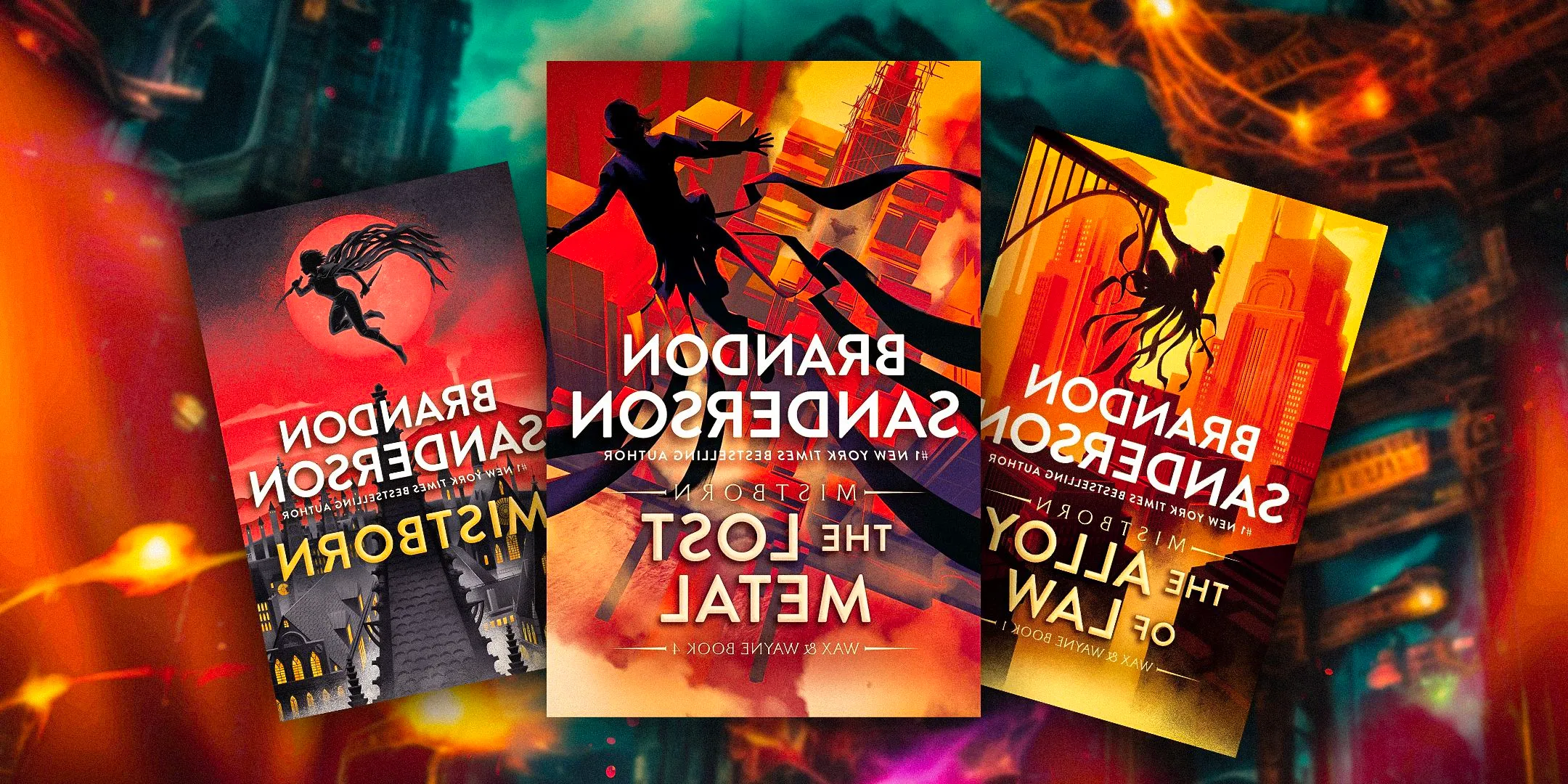 Mistborn book covers Image