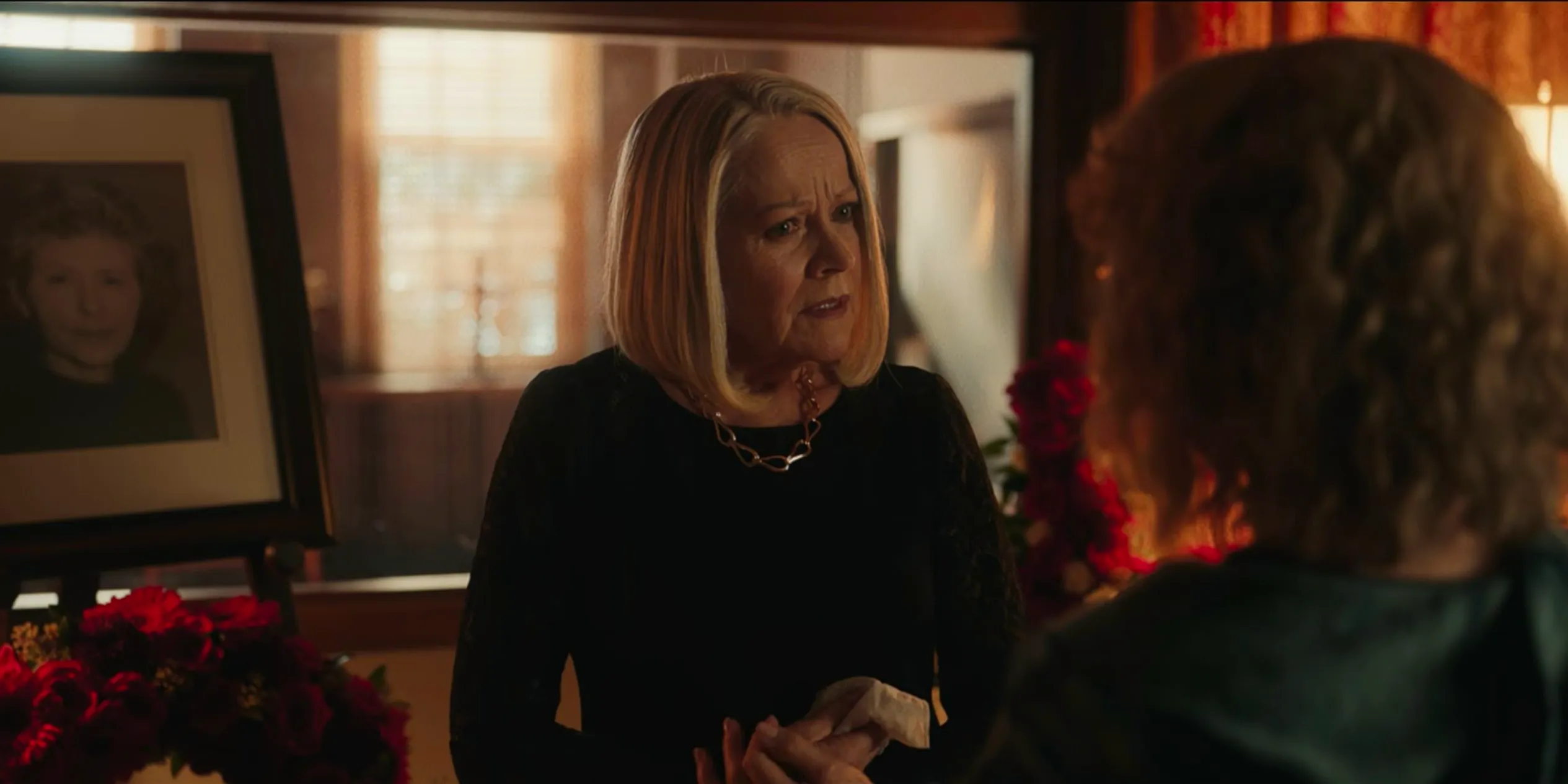 Misty Quigley Talking To Her Patient's Daughter At The Patient's Funeral In Yellowjackets Season 1, Episode 10, 