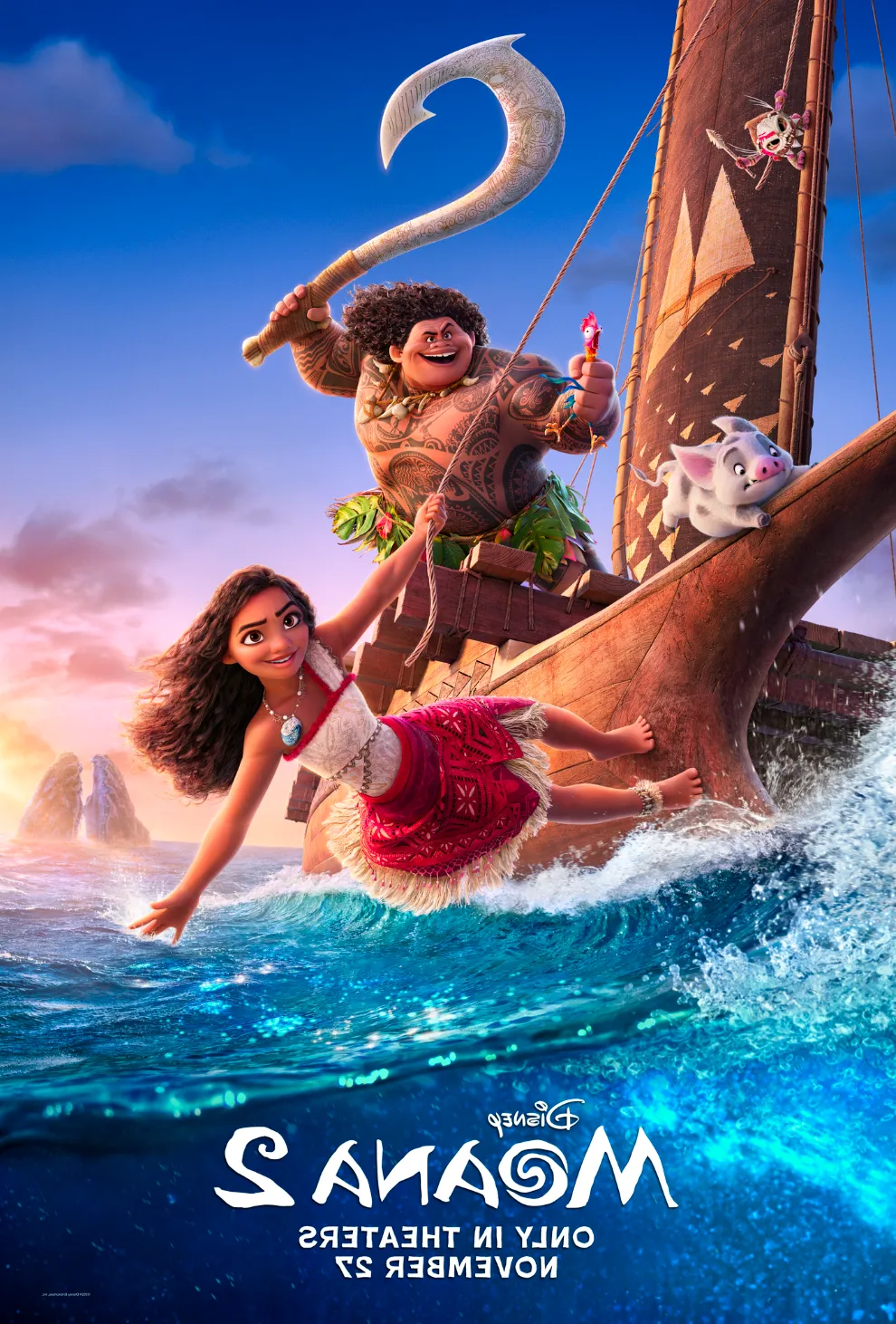 Moana 2 (2024) official poster Image