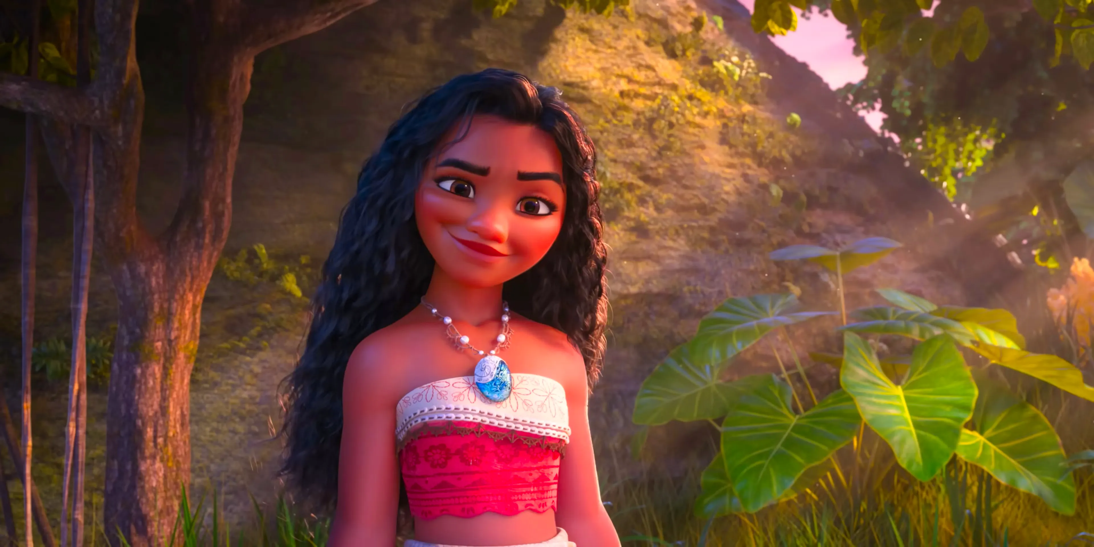 Moana smirking in Moana 2 Image