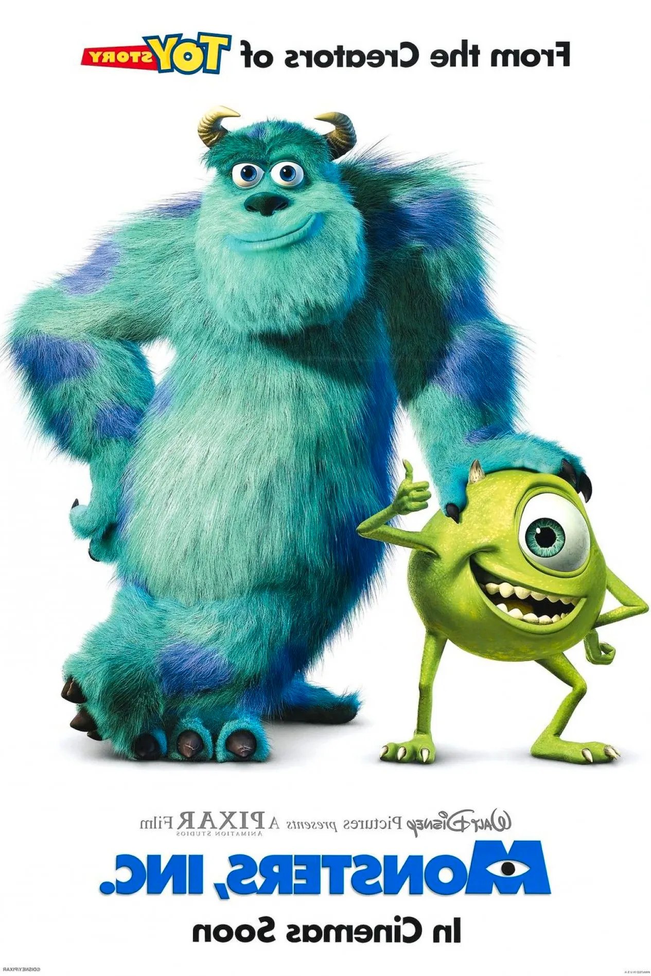 Monsters Inc Movie Poster Image