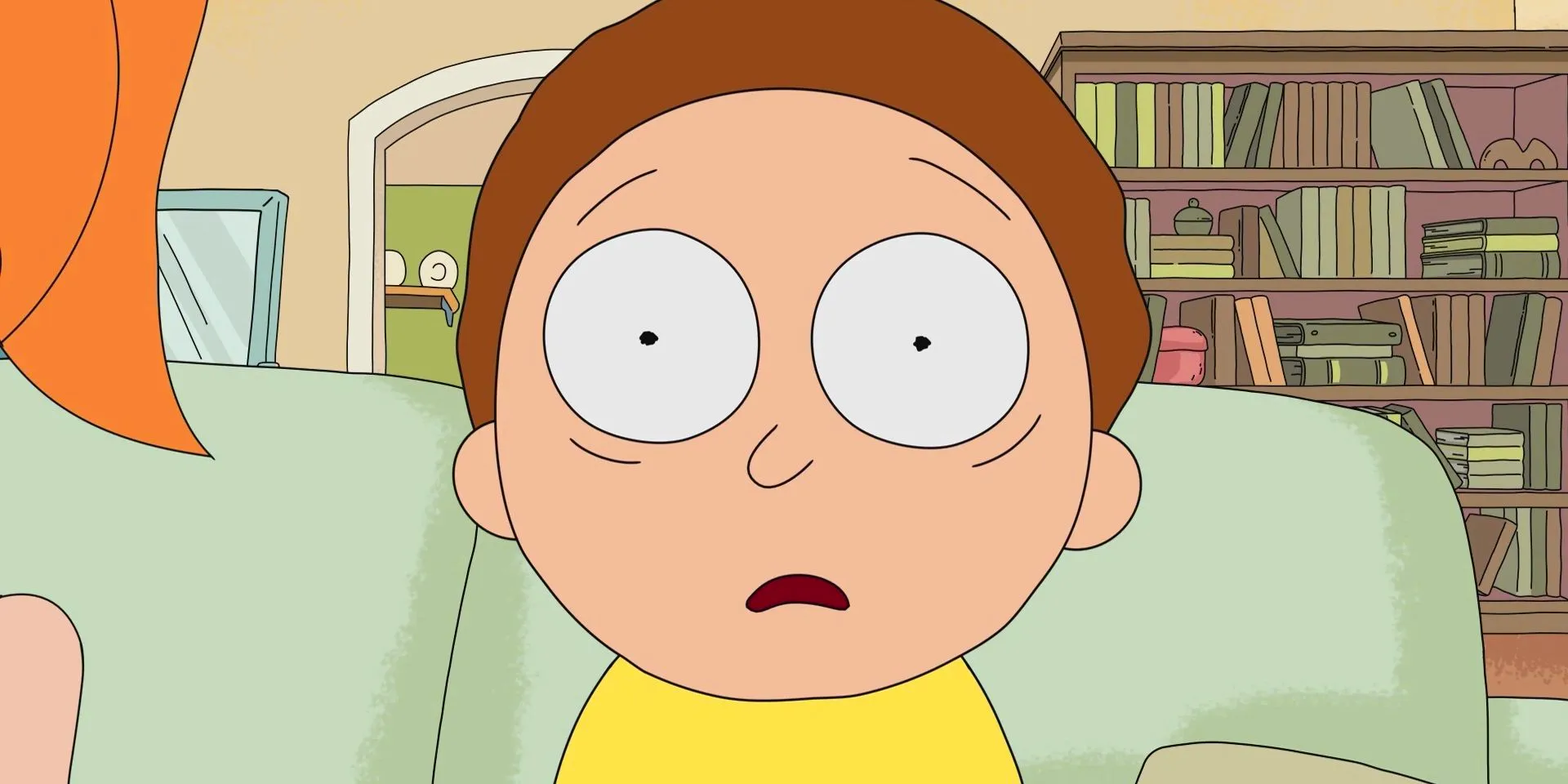 Morty looking horrified in Rick and Morty Image