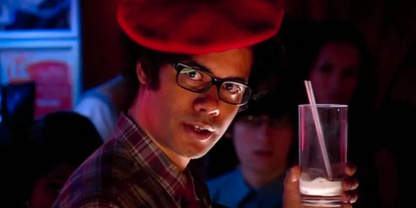 Moss with a glass of milk in The IT Crowd Image