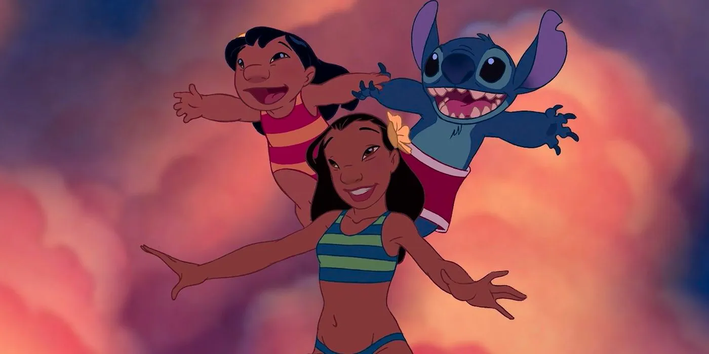 Nani Surfing with Lilo and Stitch Image