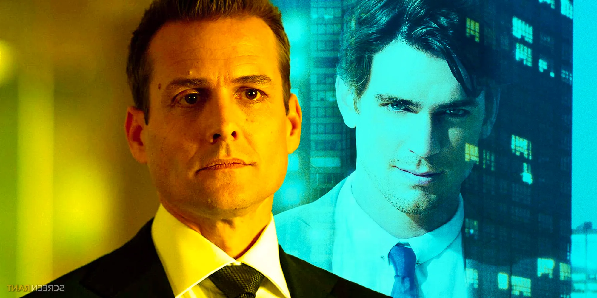 Neal Caffrey in White Collar and Harvey Specter in Suits Image