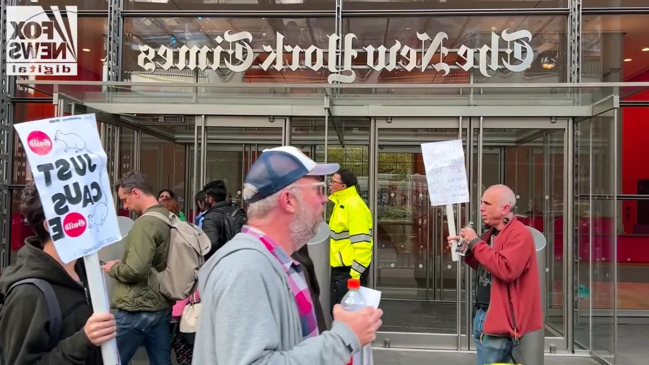 New York Times tech worker strike stretches into Election Day Image