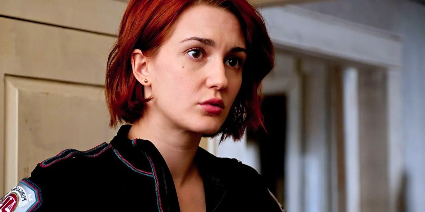 Nicole Haught looks concerned in Wynonna Earp Image