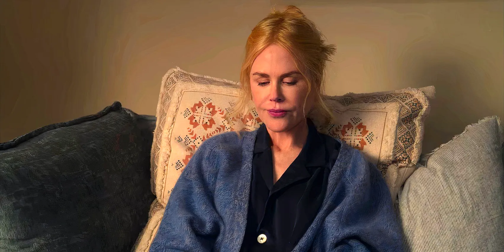 Nicole Kidman as Brooke Closing Her Eyes in A Family Affair Image