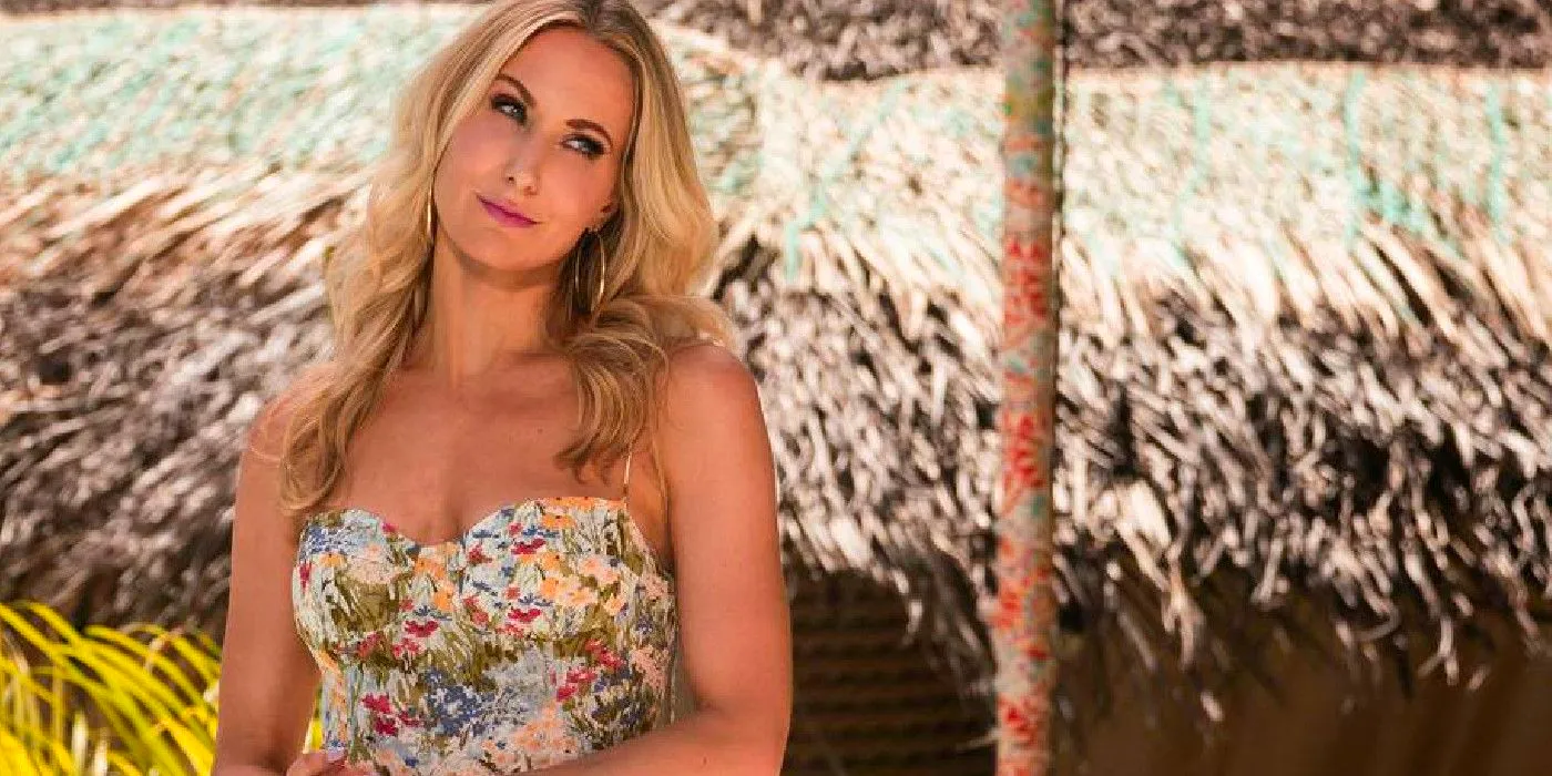 Nikki Glaser posing for the camera in FBoy Island Host Image