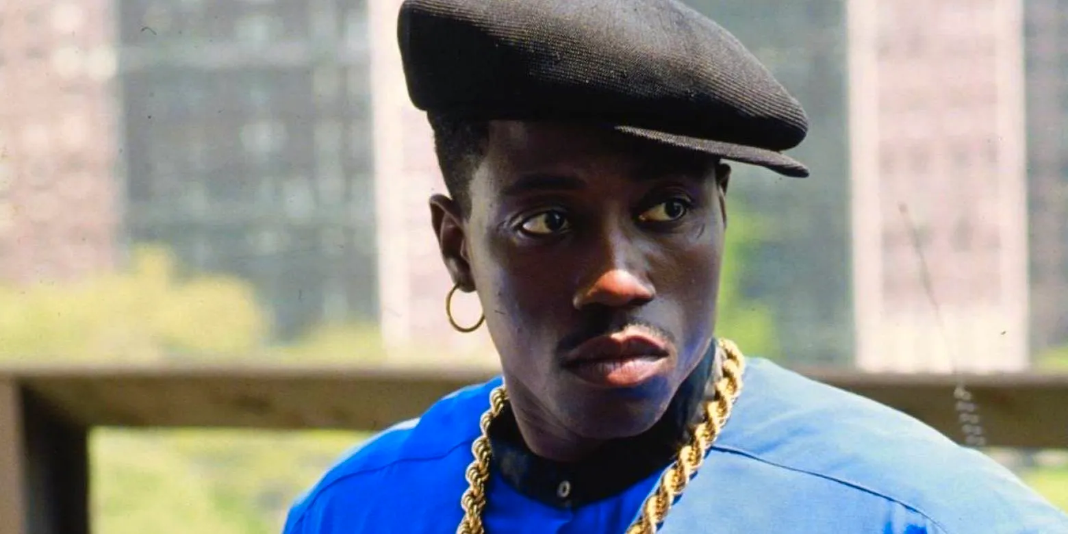 Nino (Wesley Snipes) looking back in New Jack City. Image