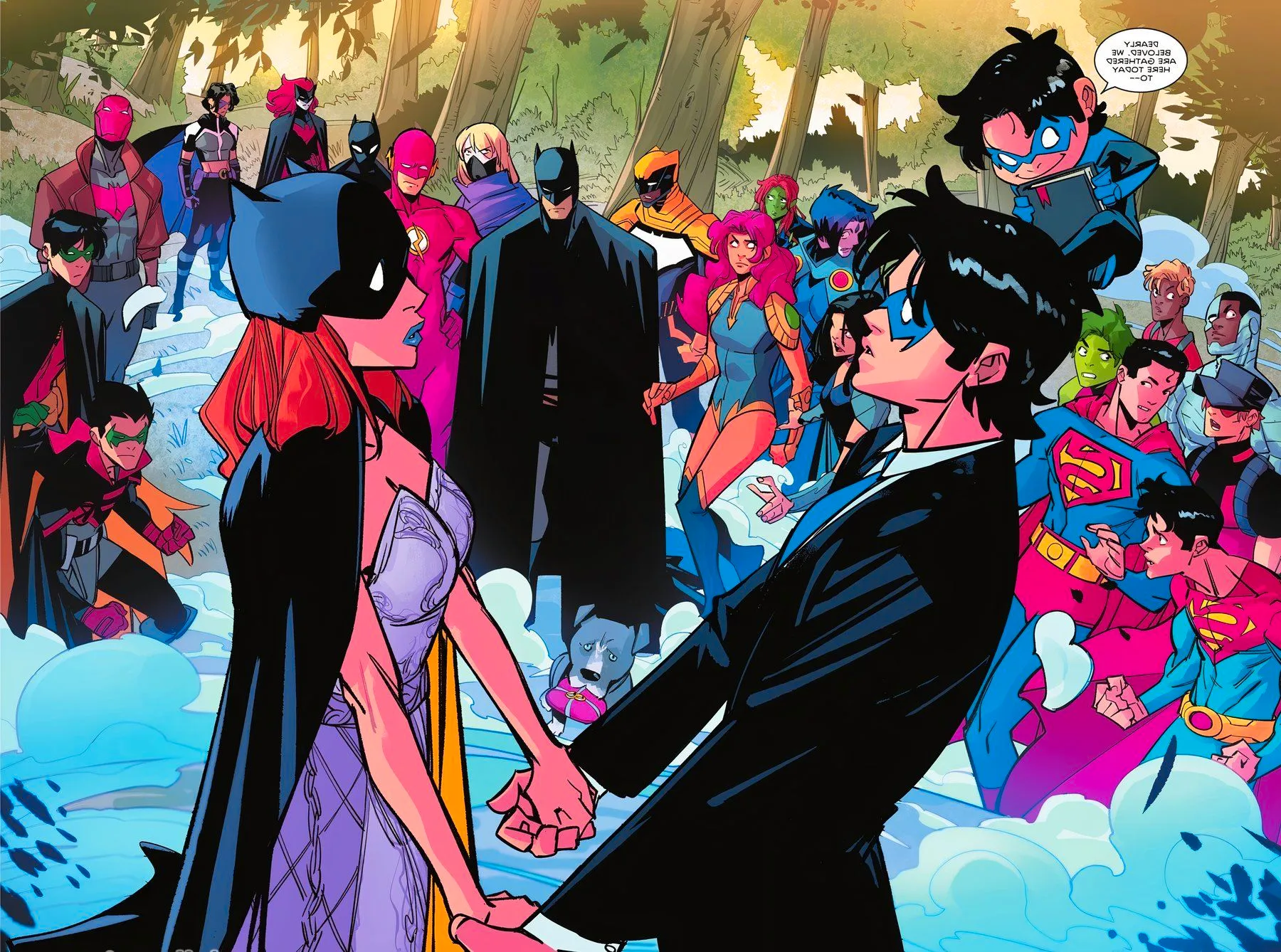 Nite-Mite Gives Nightwing and Batgirl a Wedding Image