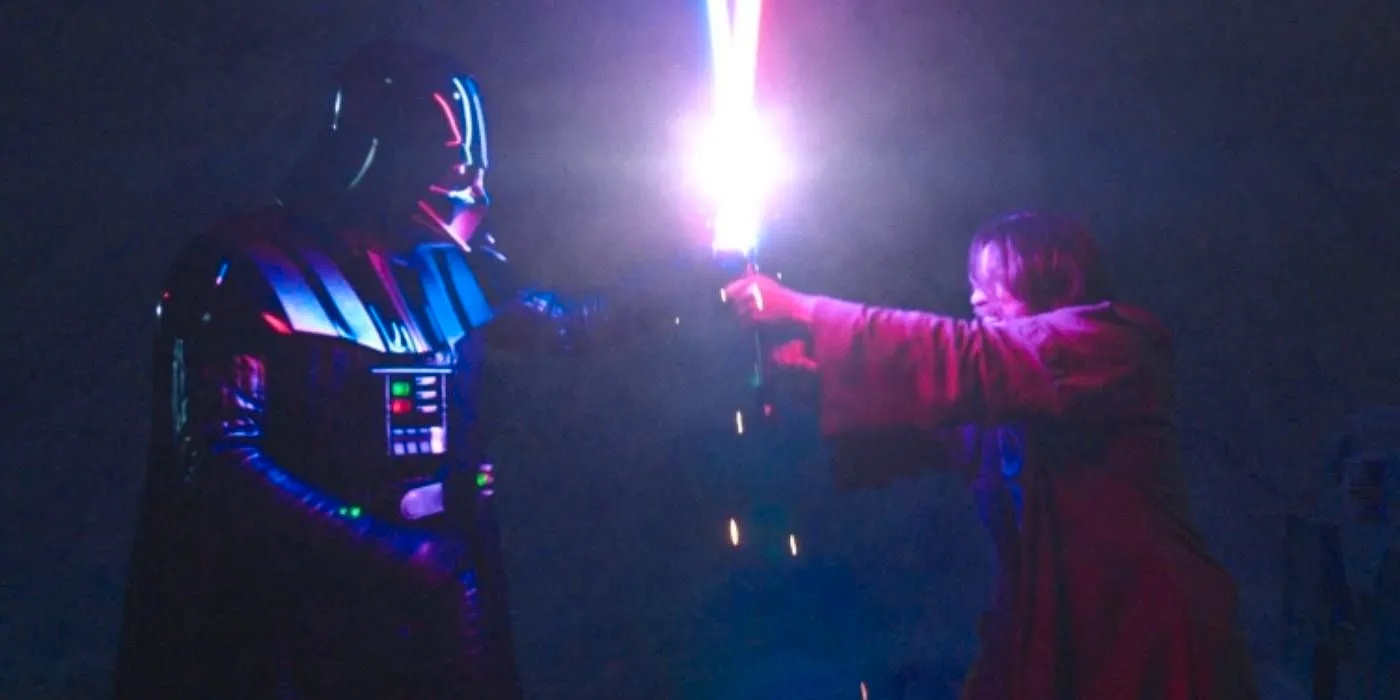 Obi-Wan and Darth Vader fight  Image