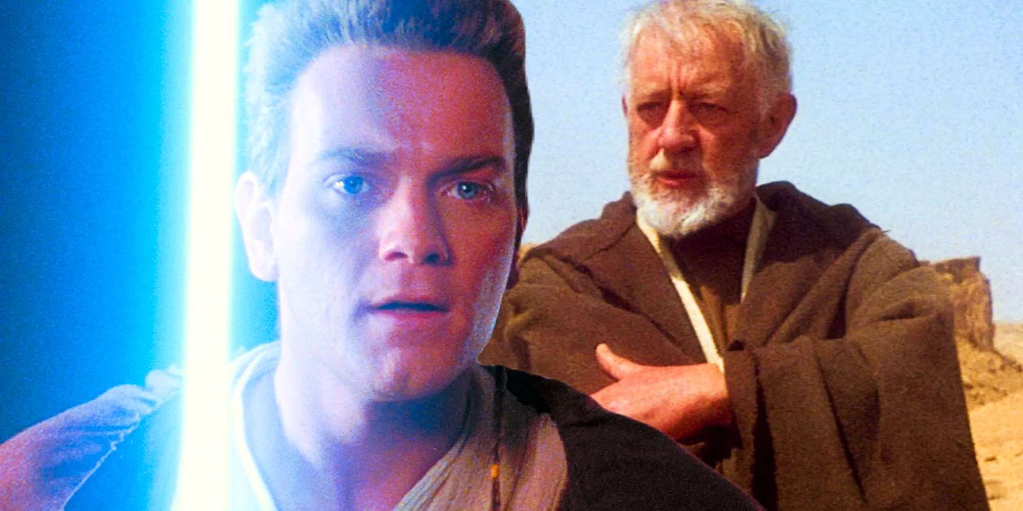 Obi-Wan Kenobi in A New Hope and The Phantom Menace Image