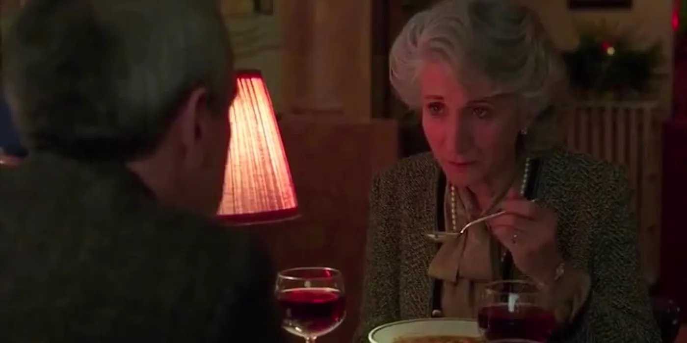 Olympia Dukakis as Rose having dinner in Moonstruck Image