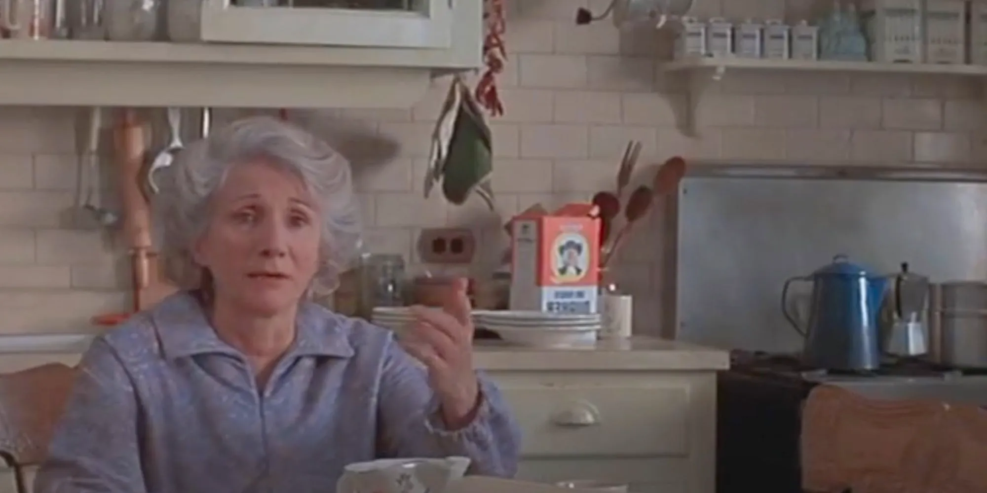 Olympia Dukakis as Rose shouting at Loretta in Moonstruck Image