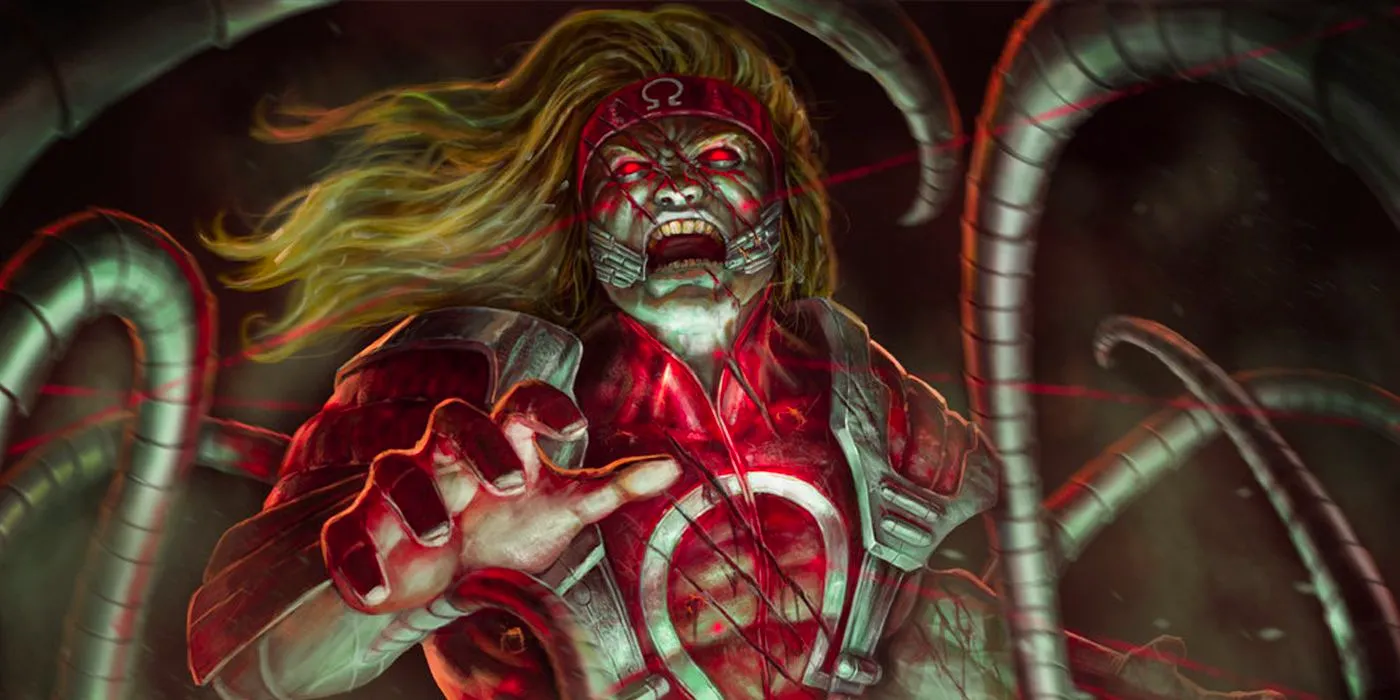 Omega Red surrounded by carbonadium metal tentacles Image