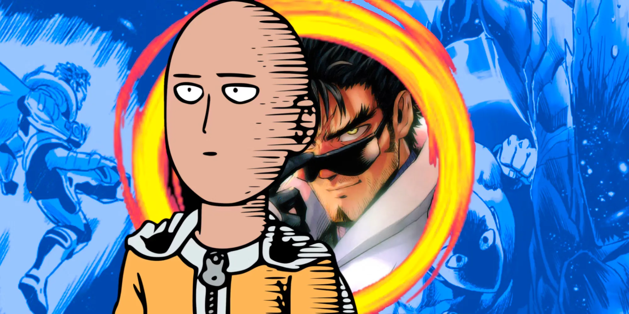 One-Punch Man Saitama and Blast with similar powers Image