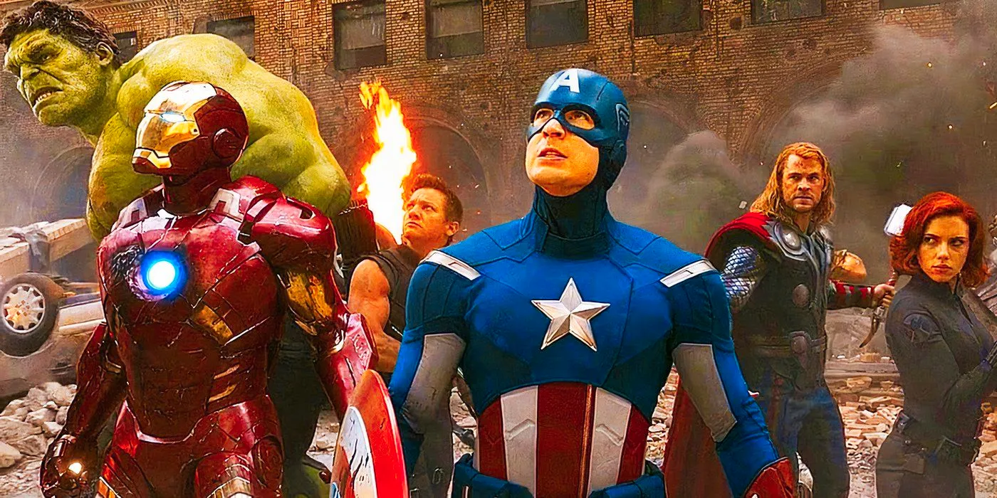 Original Avengers team in Phase 1's The Avengers Image