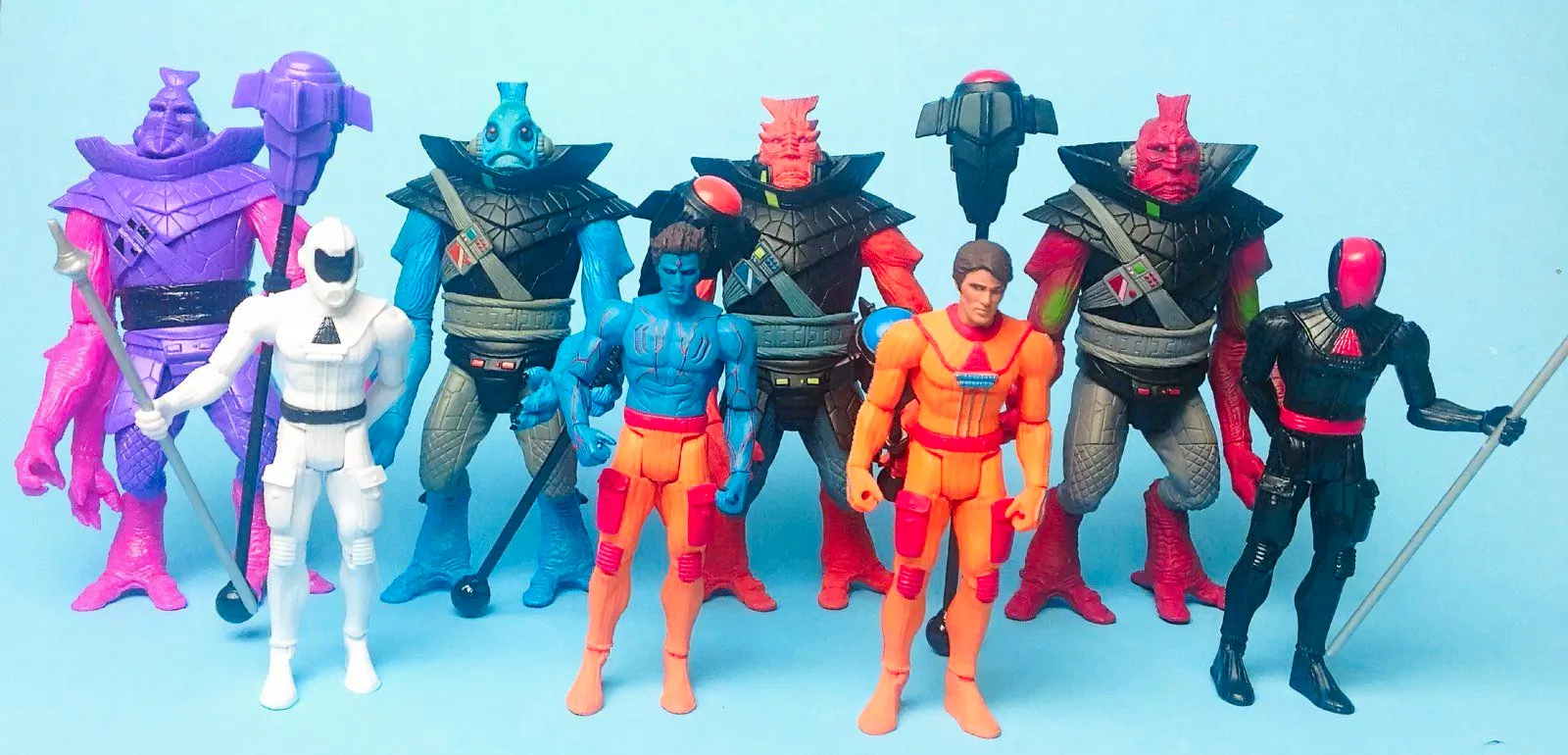 Original line-up of Power Lords action figures Image