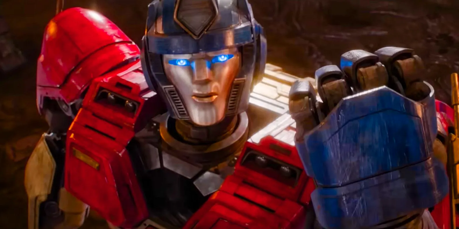 Orion Pax / Optimus Prime showing his fist in Transformers One Image