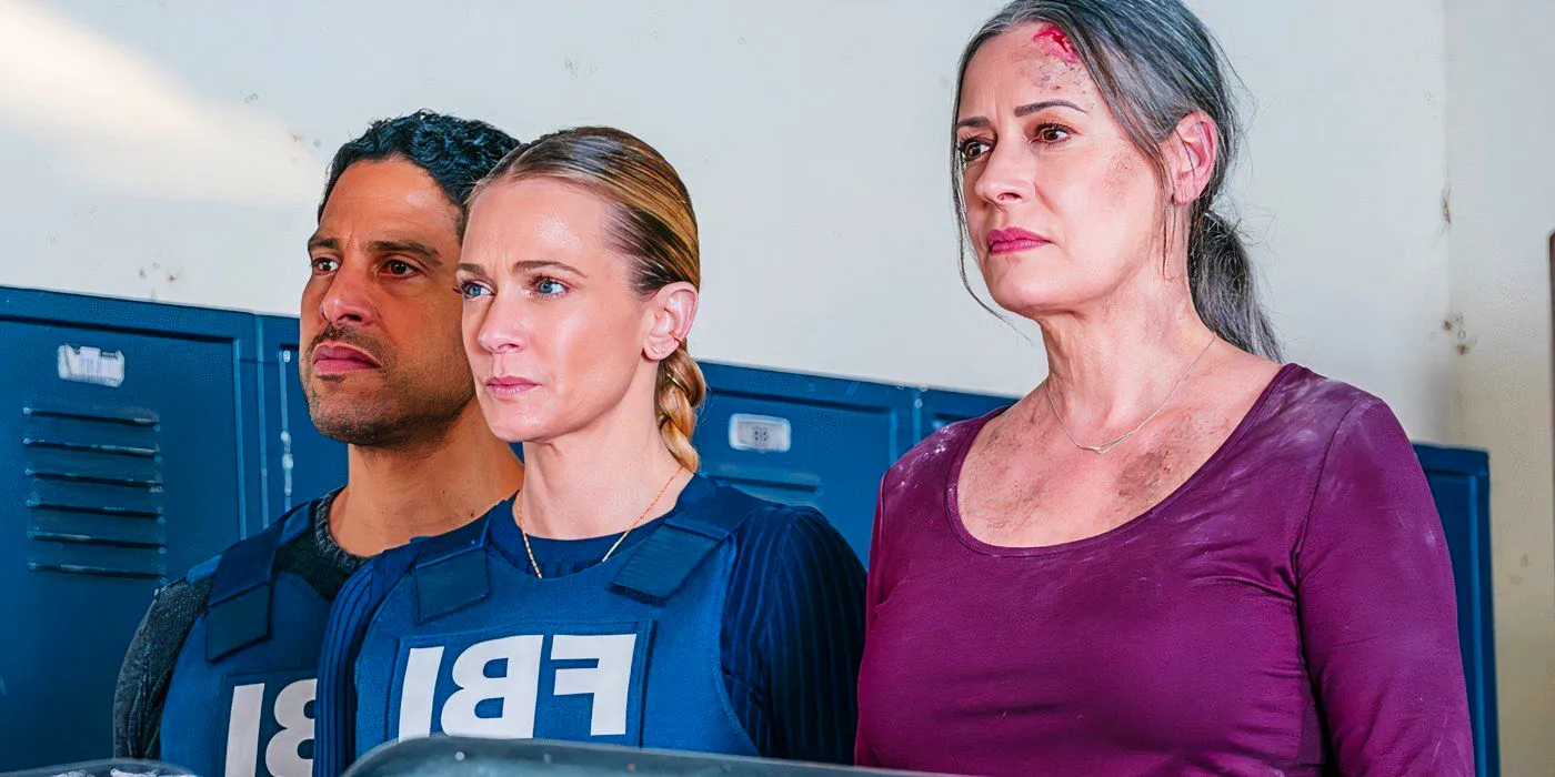 Paget Brewster as Emily Prentiss, A.J. Cook as Jennifer “JJ” Jareau, and Adam Rodriguez as Luke Alvez in Criminal Minds_ Evolution Image