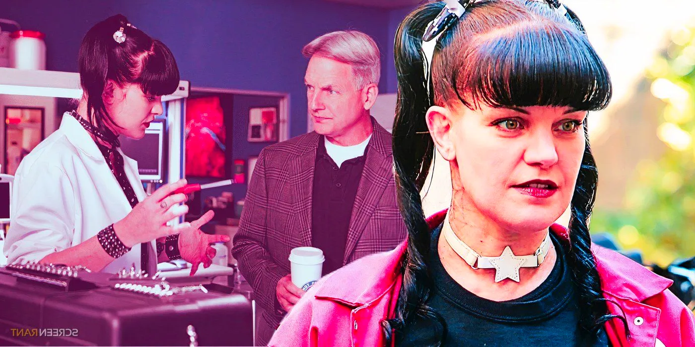 Pauley Perrette as Abby and Mark Harmon as Leroy Jethro Gibbs in NCIS Image