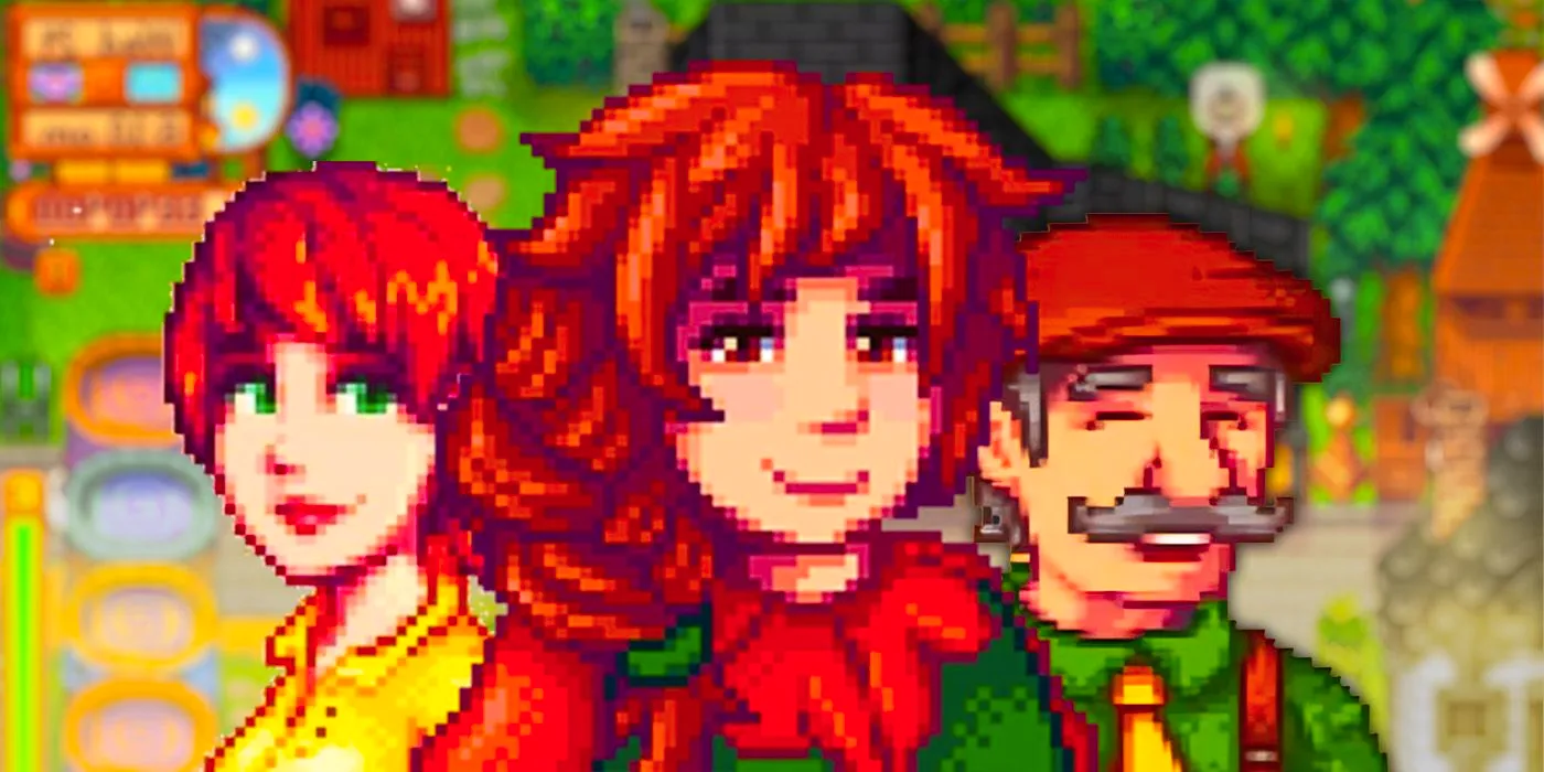 Penny, Mayor Lewis, and Marnie from Stardew Valley Image