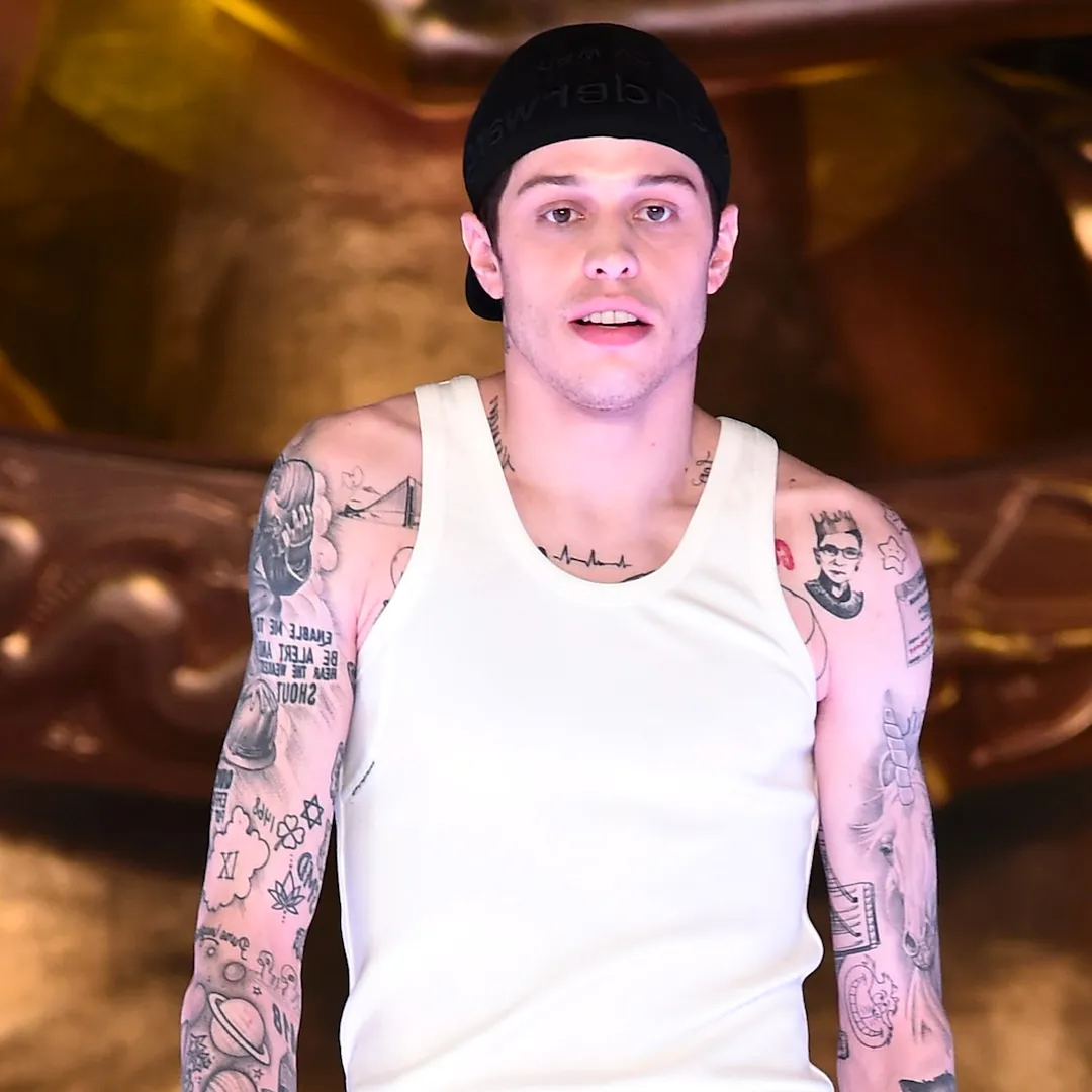 Pete Davidson Unveils Results of His Major Tattoo Removal - E! Online Image