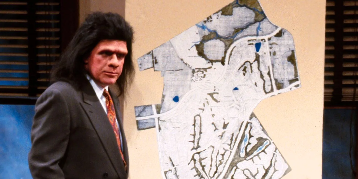 Phil Hartman as the caveman on SNL Image