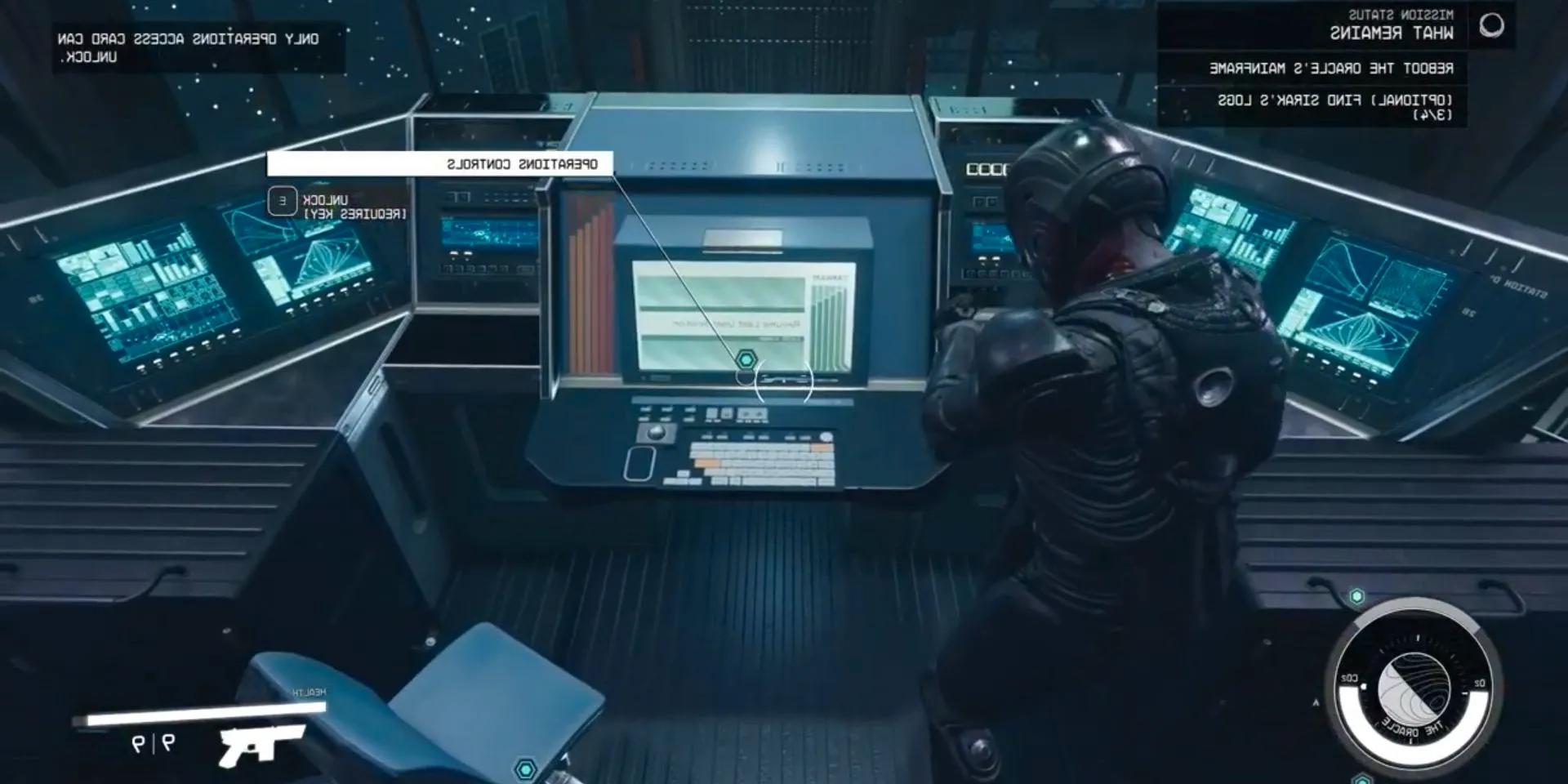 Player accesses the Operations Controls during 