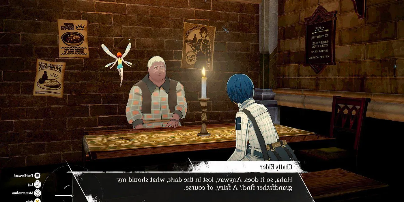 Player Talking to the Chatty Elder in Metaphor ReFantazio Image