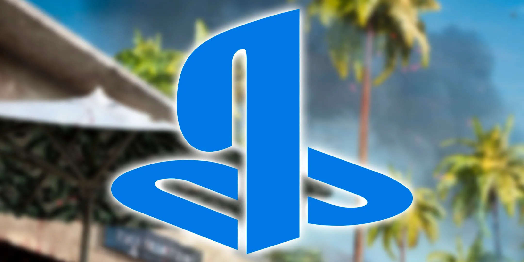 PlayStation Logo in front of palm trees from Dead Island 2 Image