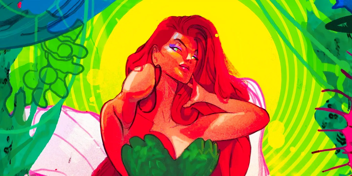 Poison Ivy with flowing hair in DC Comics Image