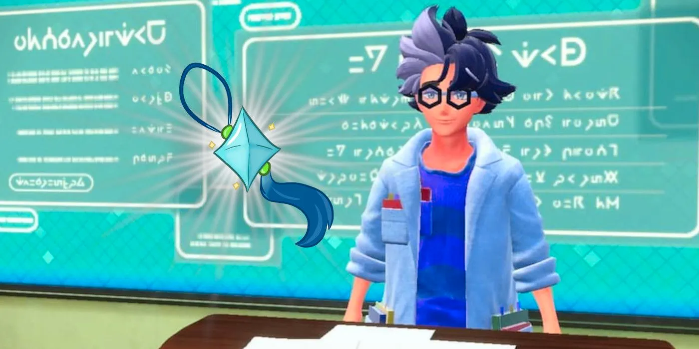 Pokemon Scarlet and Violet Professor Jacq With Shiny Charm Image