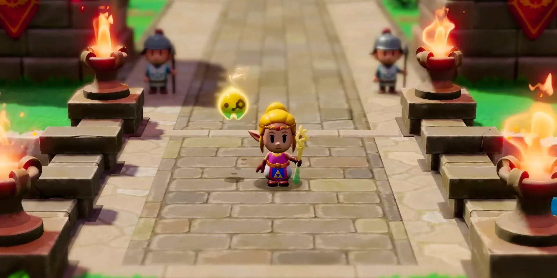 Princess Zelda wearing an alternate outfit in The Legend of Zelda: Echoes of Wisdom. Image