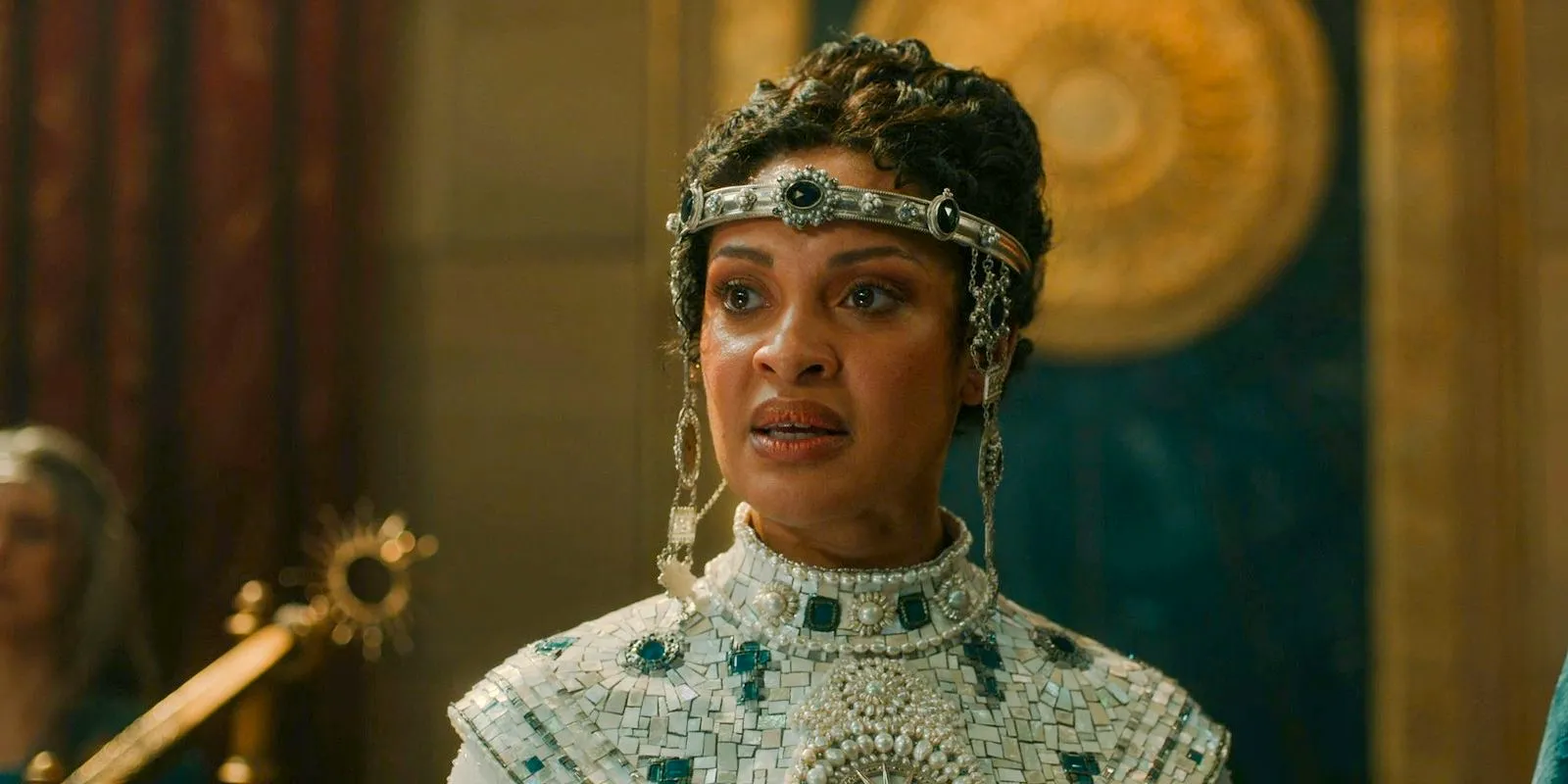 Queen Regent Míriel (Cynthia Addai-Robinson) in The Lord of the Rings: The Rings of Power Season 2 Episode 3 Image