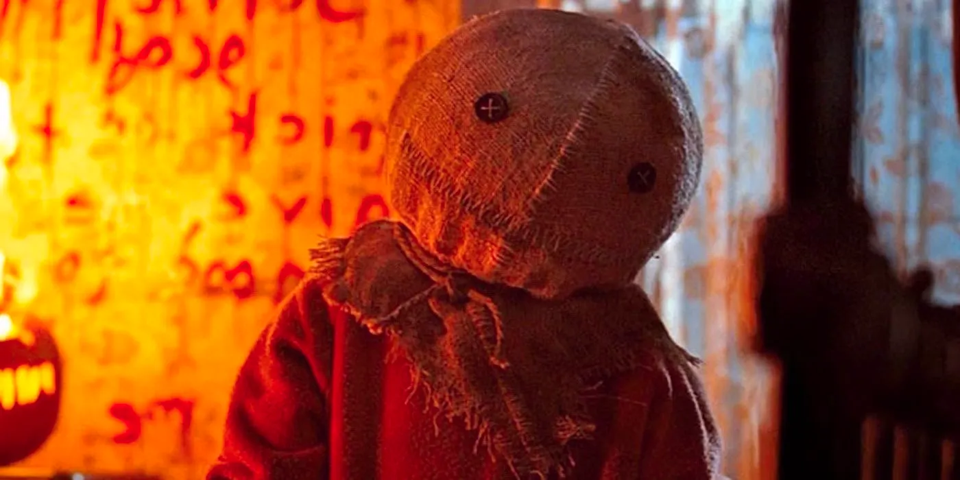 Quinn Lord as Sam / Peeping Tommy in Trick 'r Treat. Image