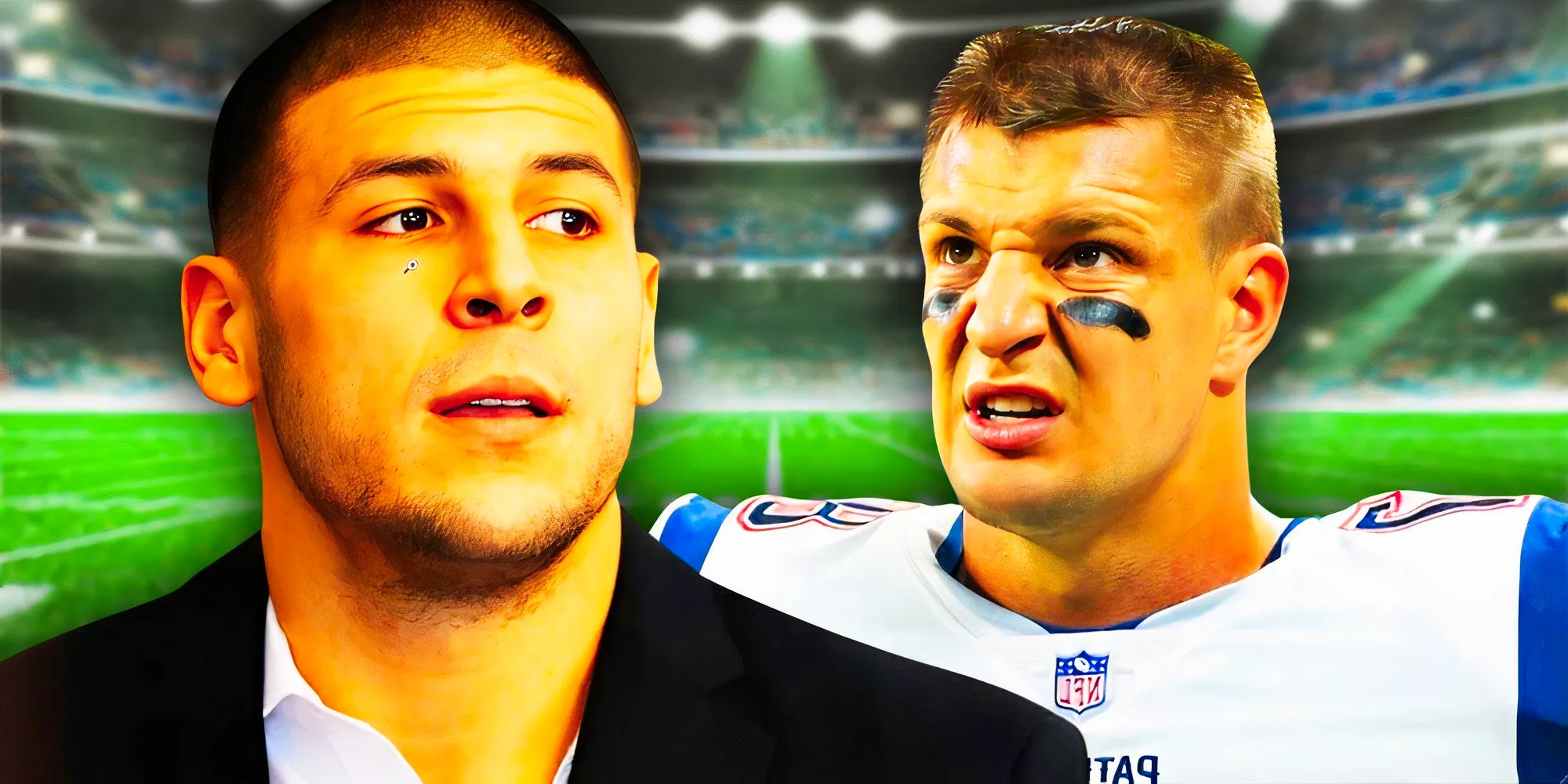 real-life Rob Gronkowski and Aaron Hernandez Image