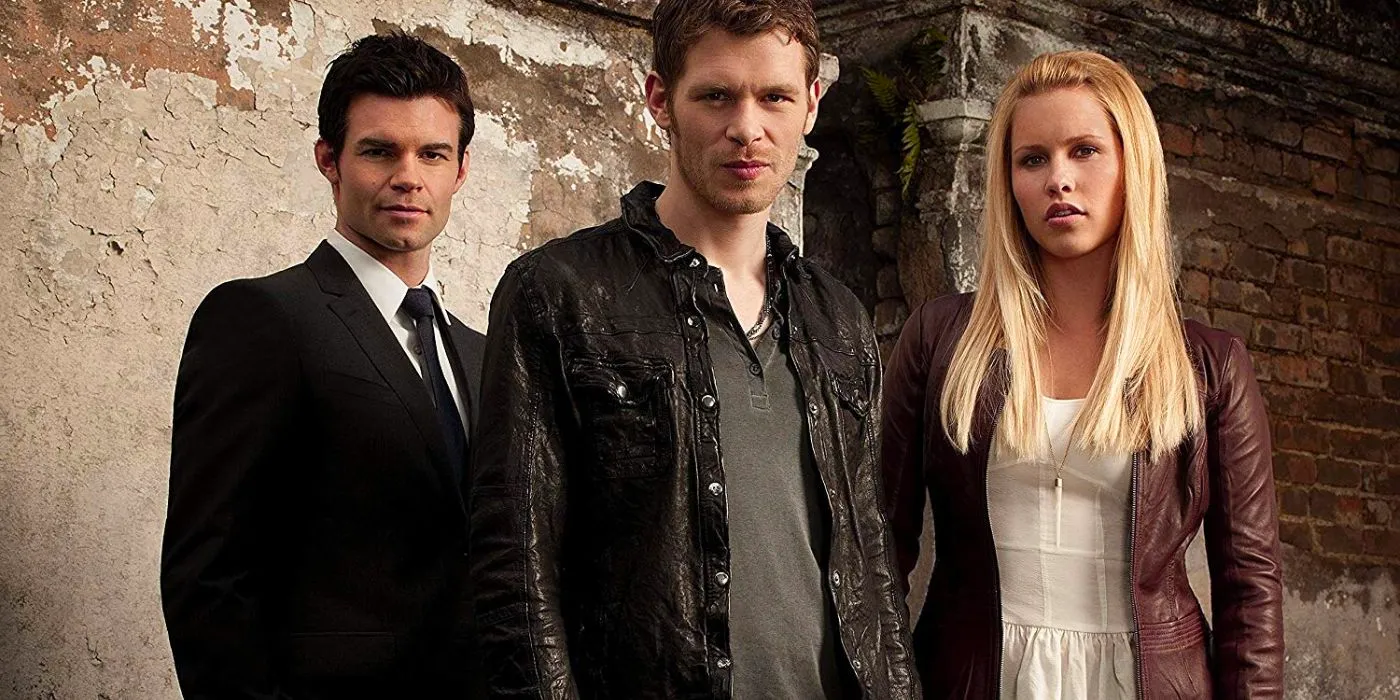 Rebekah, Klaus and Elijah standing together for The Vampire Diaries Image