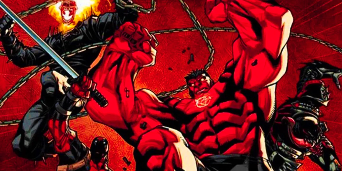 Red Hulk, Ghost Rider and co. on the Thunderbolts team in Marvel Comics Image