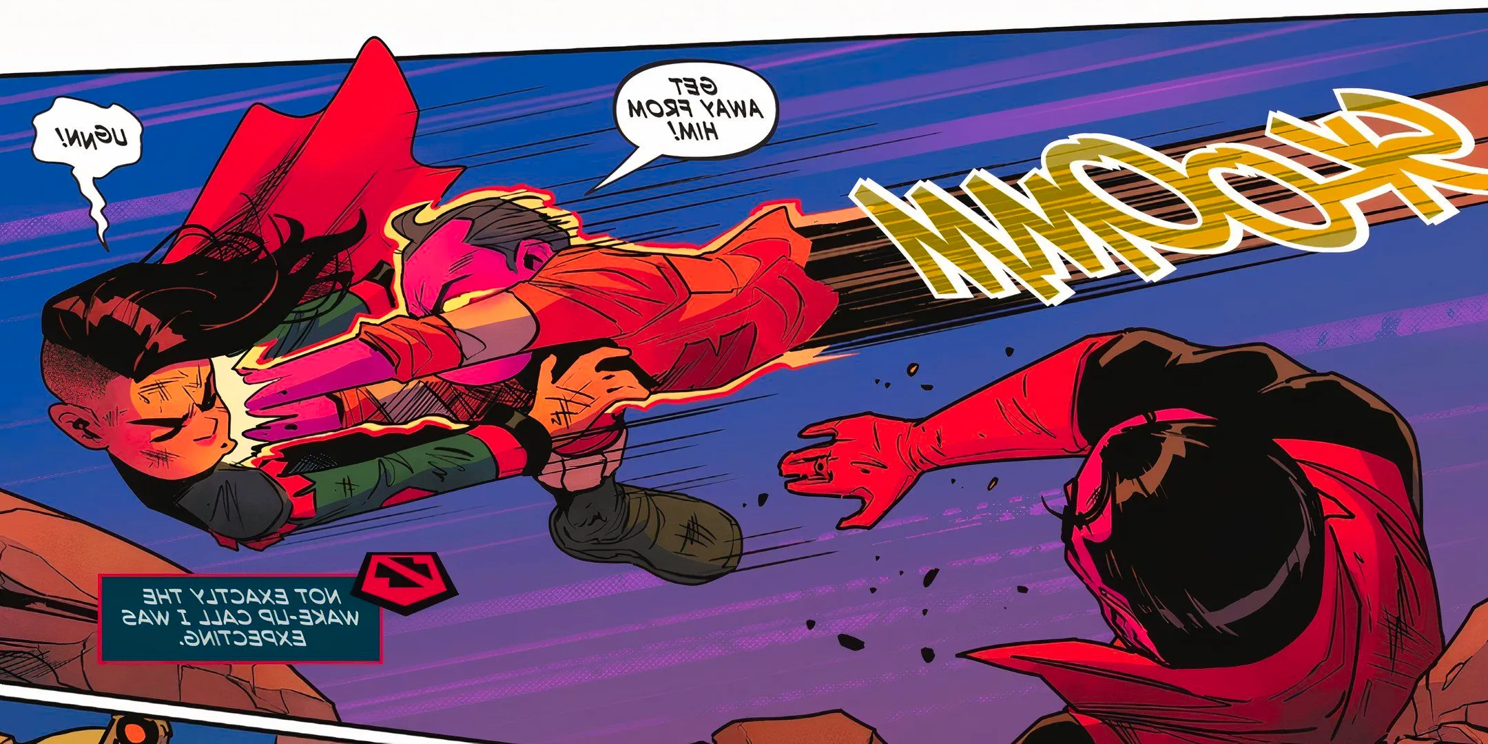 Red Lantern Sinson Attacks Lor-Zod Image