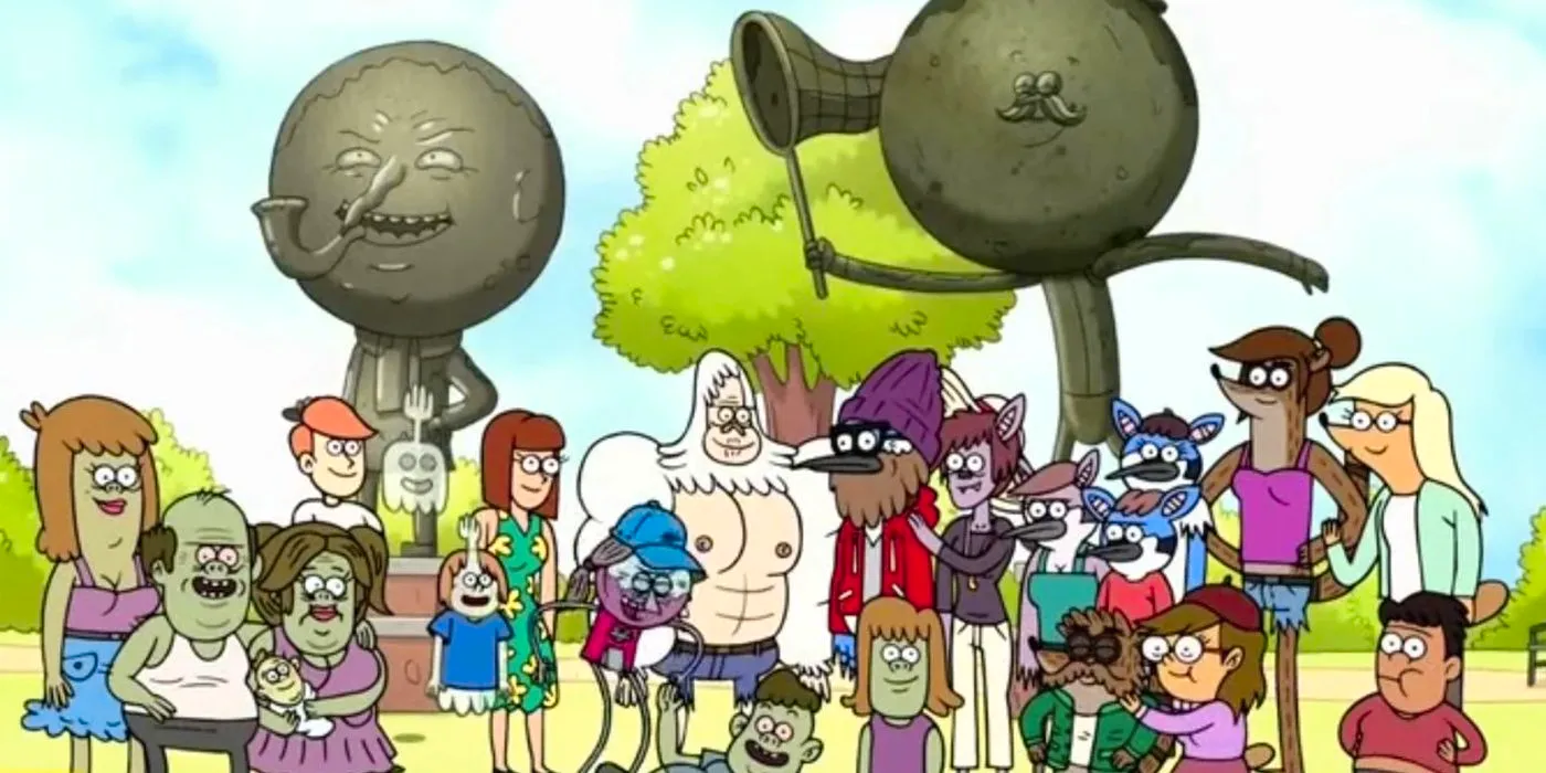 Regular Show's park crew in the finale Image