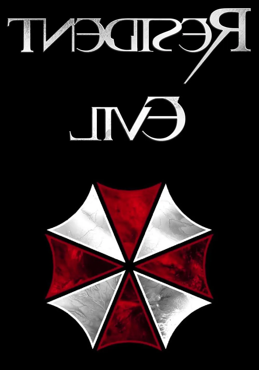 Resident Evil (2002) Movie Poster Umbrella Logo Image