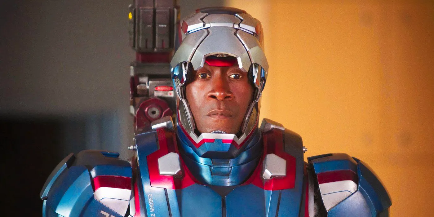 Rhodey as the Iron Patriot in Iron Man 3 Image