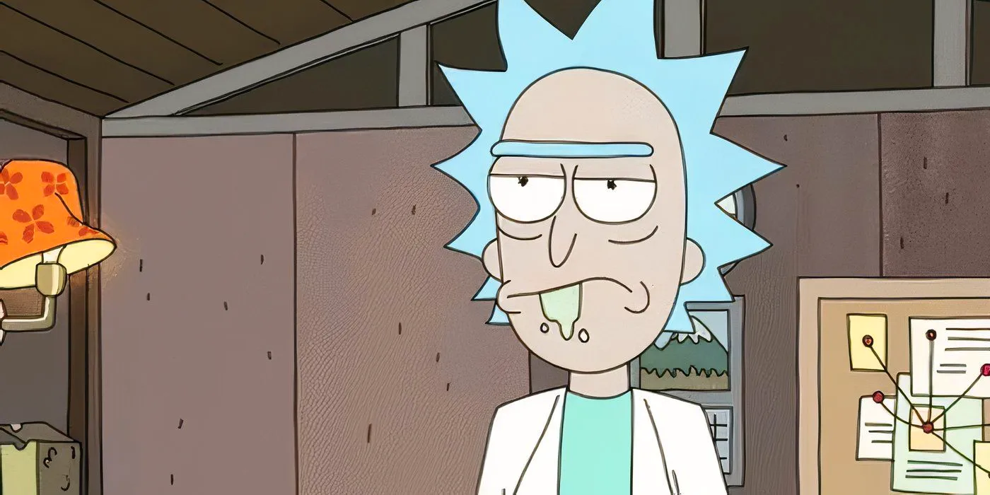 Rick and Morty's Rick with an annoyed expression Image